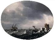 Simon de Vlieger, Stormy Sea